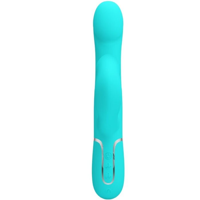 PRETTY LOVE - VIBRADOR RABBIT PERLAS VERDE AGUA - CandyHot - Foto 2