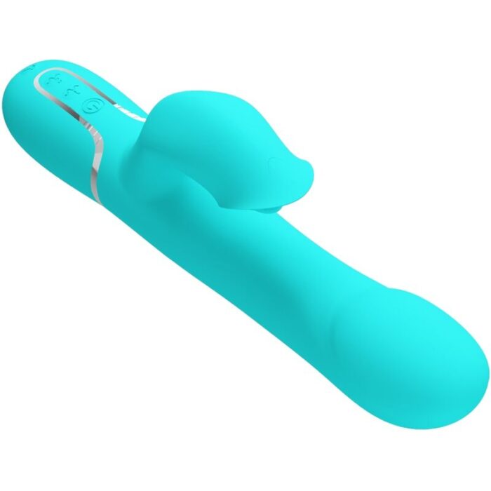 PRETTY LOVE - VIBRADOR RABBIT PERLAS VERDE AGUA - CandyHot - Foto 4