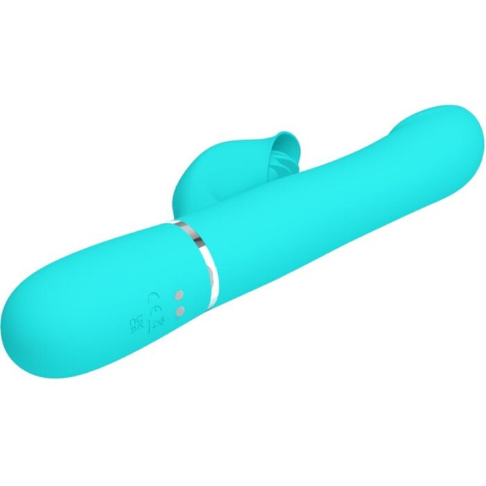 PRETTY LOVE - VIBRADOR RABBIT PERLAS VERDE AGUA - CandyHot - Foto 5