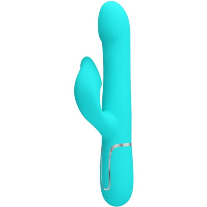 PRETTY LOVE - VIBRADOR RABBIT PERLAS VERDE AGUA - CandyHot - Foto 1