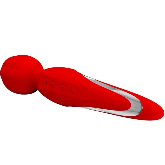 PRETTY LOVE - WALTER VIBRADOR WAND ROJO - CandyHot - Foto 4
