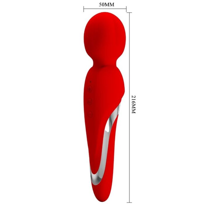 PRETTY LOVE - WALTER VIBRADOR WAND ROJO - CandyHot - Foto 5