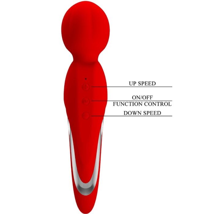 PRETTY LOVE - WALTER VIBRADOR WAND ROJO - CandyHot - Foto 6