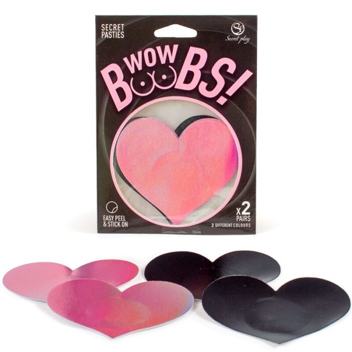 SECRET PLAY - WOW BOOBS! CUBRE PEZONES CORAZÓN - CandyHot - Foto 1