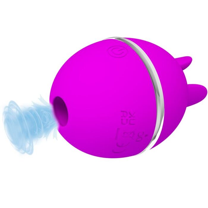 PRETTY LOVE - VIBRADOR DE SILICONA REDONDO GEMINI BALL MORADO - CandyHot - Foto 1