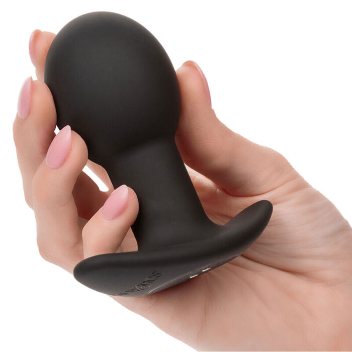 CALEXOTICS - ROCK BOTTOM PLUG ANAL 10 VIBRACIONES SILICONA NEGRO - CandyHot - Foto 6