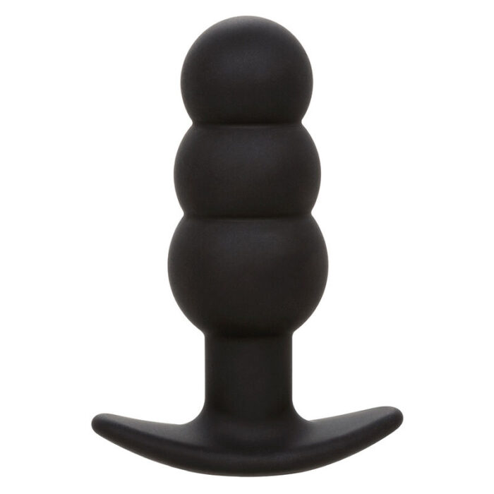 CALEXOTICS - ROCK BOTTOM PLUG ANAL CON CUENTAS 10 VIBRACIONES SILICONA NEGRO - CandyHot - Foto 3