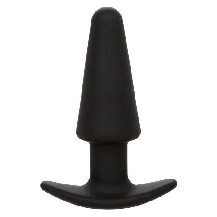 CALEXOTICS - ROCK BOTTOM PLUG ANAL CÓNICO 10 VIBRACIONES SILICONA NEGRO - CandyHot - Foto 2