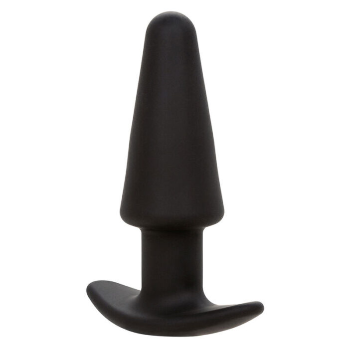CALEXOTICS - ROCK BOTTOM PLUG ANAL CÓNICO 10 VIBRACIONES SILICONA NEGRO - CandyHot - Foto 3