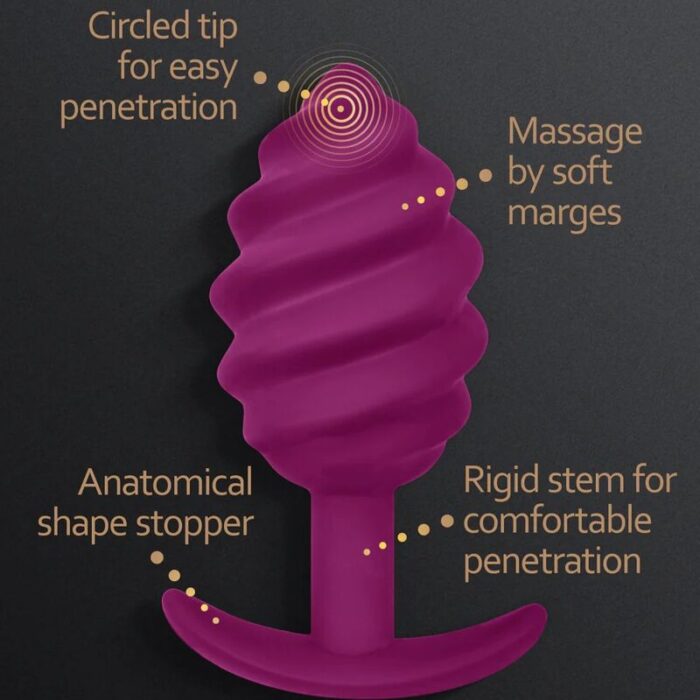 G-VIBE - GPLUG TWIST 2 PLUG ANAL MORADO - CandyHot - Foto 2