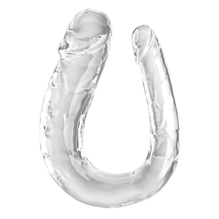 KING COCK - DOUBLE TROUBLE DILDO DOBLE 44 CM TRANSPARENTE - CandyHot - Foto 1