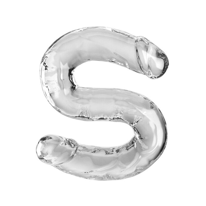 KING COCK - DOUBLE TROUBLE DILDO DOBLE 46 CM TRANSPARENTE - CandyHot - Foto 2