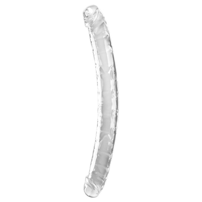 KING COCK - DOUBLE TROUBLE DILDO DOBLE 46 CM TRANSPARENTE - CandyHot - Foto 3