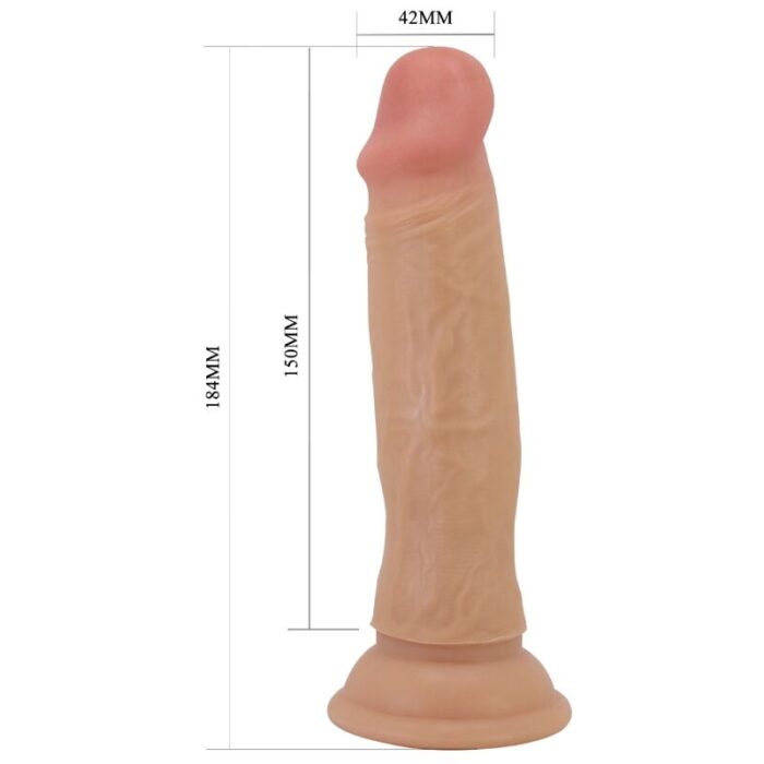 PRETTY LOVE - QUENTIN DILDO REALÍSTICO 18 CM NATURAL - CandyHot - Foto 5