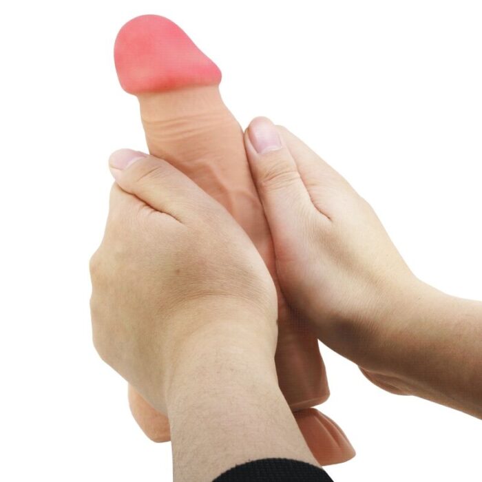 PRETTY LOVE - SLIDING SKIN SERIES DILDO REALÍSTICO CON VENTOSA PIEL DESLIZANTE CONTROL REMOTO  NATURAL 21.8 CM - CandyHot - Foto 3