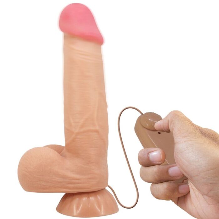 PRETTY LOVE - SLIDING SKIN SERIES DILDO REALÍSTICO CON VENTOSA PIEL DESLIZANTE CONTROL REMOTO  NATURAL 21.8 CM - CandyHot - Foto 1