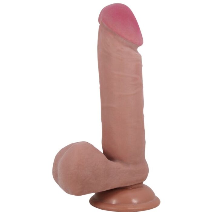 PRETTY LOVE - SLIDING SKIN SERIES DILDO REALÍSTICO CON VENTOSA PIEL DESLIZANTE MULATO 20.5 CM - CandyHot - Foto 1