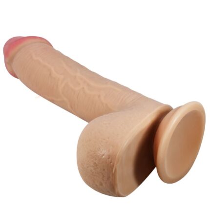 PRETTY LOVE - SLIDING SKIN SERIES DILDO REALÍSTICO CON VENTOSA PIEL DESLIZANTE NATURAL 23.4 CM - CandyHot - Foto 1