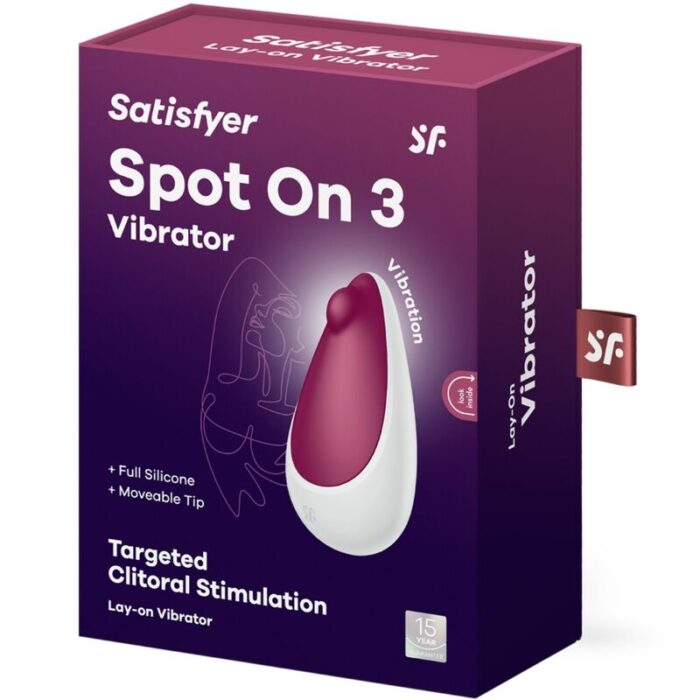 SATISFYER - SPOT ON 3 ESTIMULADOR DE CLÍTORIS ROJO - CandyHot - Foto 5