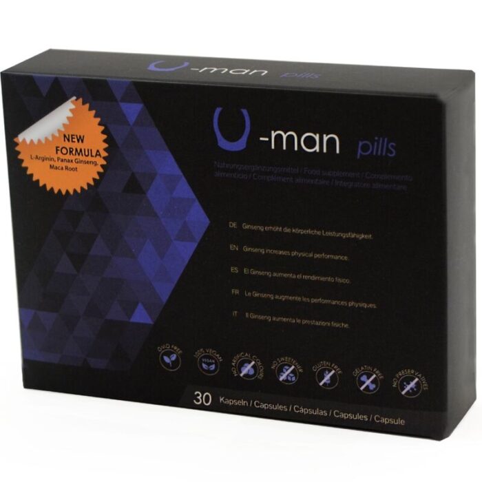 500 COSMETICS - U-MAN AUMENTO TAMAÑO PENE Y POTENCIA SEXUAL - 30 CÁPSULAS - CandyHot - Foto 2