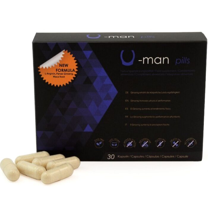 500 COSMETICS - U-MAN AUMENTO TAMAÑO PENE Y POTENCIA SEXUAL - 30 CÁPSULAS - CandyHot - Foto 1