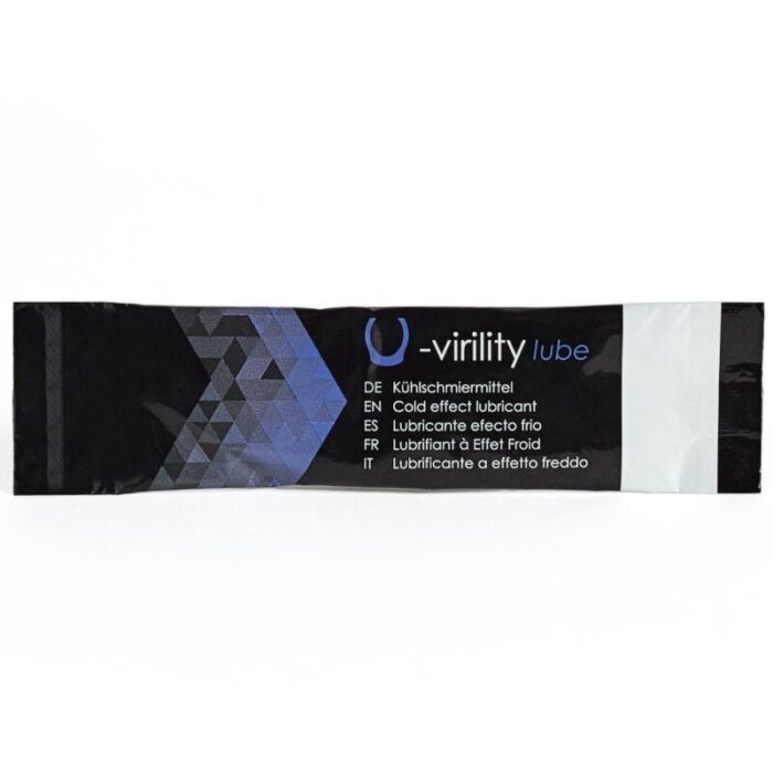 500 COSMETICS - U-VIRILITY LUBE LUBRICANTE EFECTO FRIO 10 X 5 ML - CandyHot - Foto 2