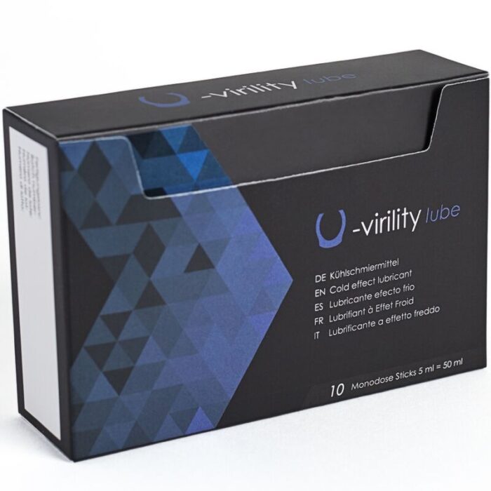 500 COSMETICS - U-VIRILITY LUBE LUBRICANTE EFECTO FRIO 10 X 5 ML - CandyHot - Foto 3