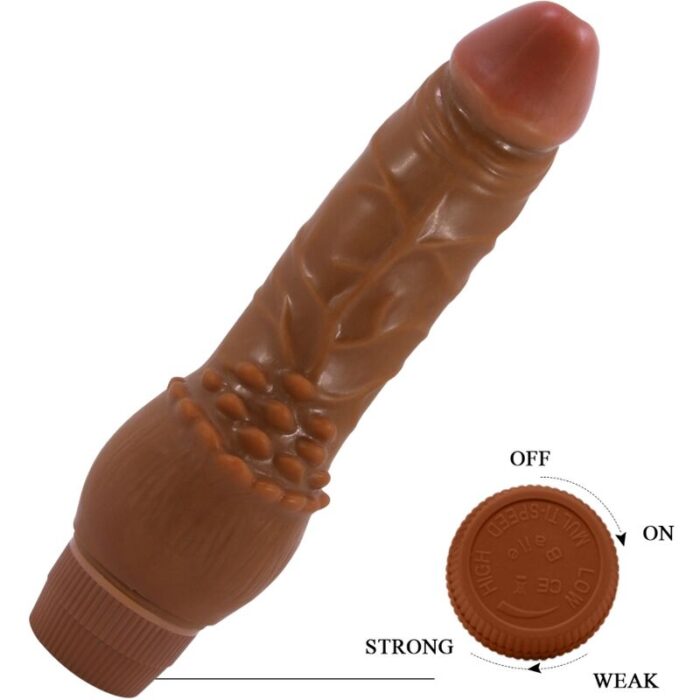 BAILE - BARBARA VIBRADOR REALÍSTICO 19.5 CM MULATO - CandyHot - Foto 3