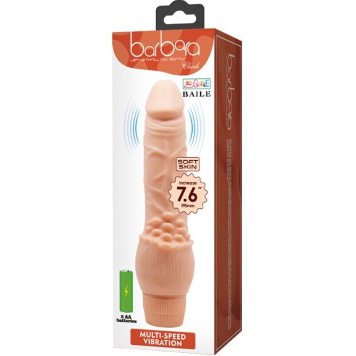 BAILE - BARBARA VIBRADOR REALÍSTICO 19.5 CM NATURAL - CandyHot - Foto 6