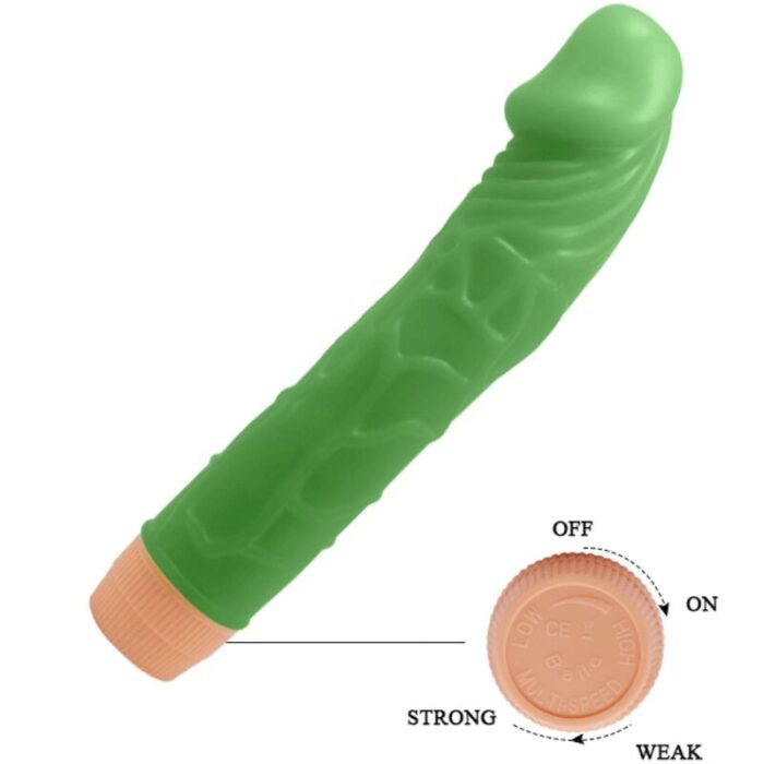 BAILE - BILL VIBRADOR REALÍSTICO 22.5 CM VERDE - CandyHot - Foto 4