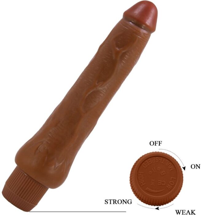 BAILE - DRYAD VIBRADOR REALÍSTICO 25 CM MULATO - CandyHot - Foto 5