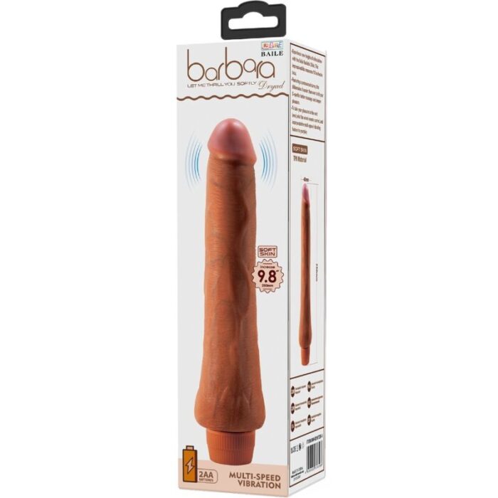 BAILE - DRYAD VIBRADOR REALÍSTICO 25 CM MULATO - CandyHot - Foto 6