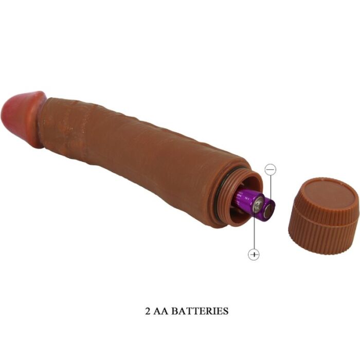 BAILE - DYBBUK VIBRADOR REALÍSTICO 24 CM MULATO - CandyHot - Foto 3