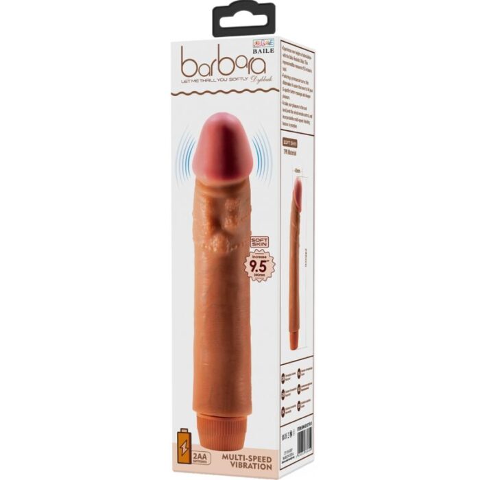 BAILE - DYBBUK VIBRADOR REALÍSTICO 24 CM MULATO - CandyHot - Foto 6