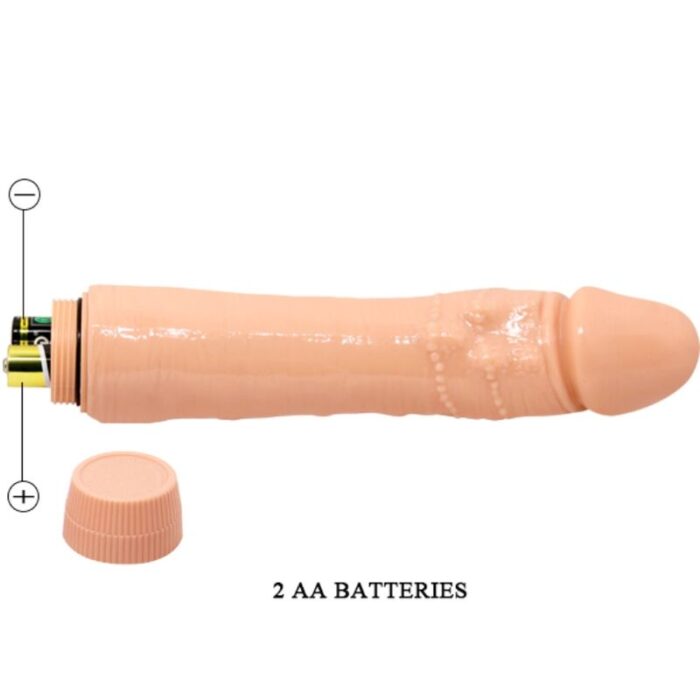 BAILE - DYBBUK VIBRADOR REALÍSTICO 24 CM NATURAL - CandyHot - Foto 3