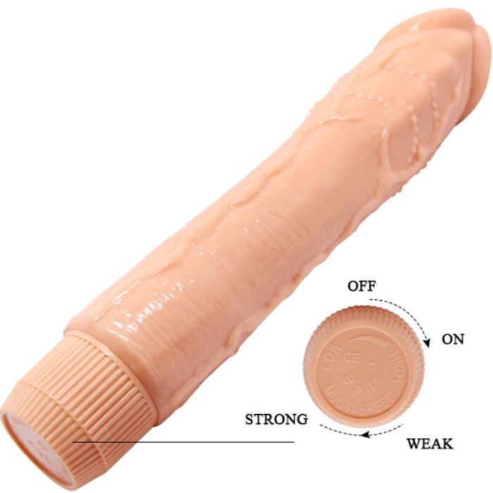 BAILE - DYBBUK VIBRADOR REALÍSTICO 24 CM NATURAL - CandyHot - Foto 5