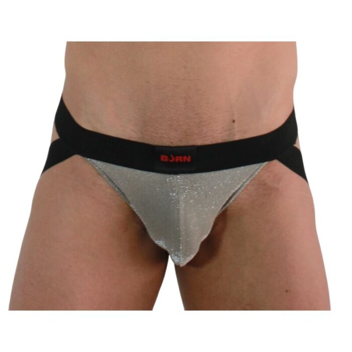 BURN - 001 JOCK BRILLANTE BEIGE / NEGRO L - CandyHot - Foto 2