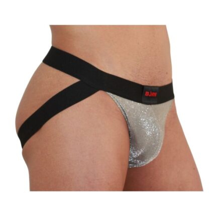 BURN - 001 JOCK BRILLANTE BEIGE / NEGRO M - CandyHot - Foto 1