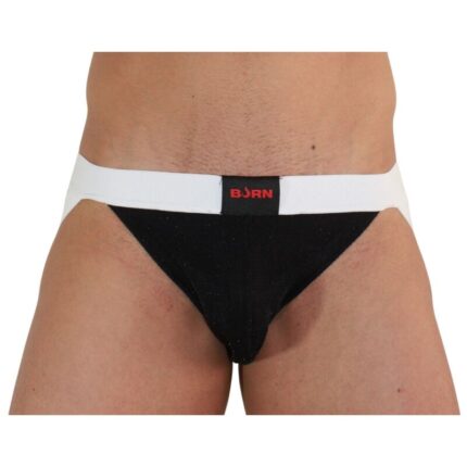 BURN - 004 JOCK BRILLANTE NEGRO / BLANCO S - CandyHot - Foto 1