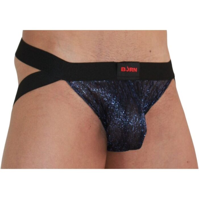BURN - 006 JOCK BRILLANTE AZUL / NEGRO M - CandyHot - Foto 2