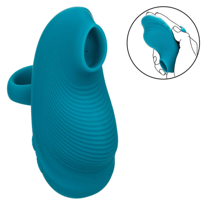 CALEXOTICS - ENVY MASAJEADOR DE BOLA RODANTE 7 VIBRACIONES AZUL - CandyHot - Foto 6