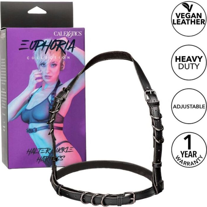 CALEXOTICS - EUPHORIA ARNÉS HATLER CON HEBILLA NEGRO - CandyHot - Foto 2