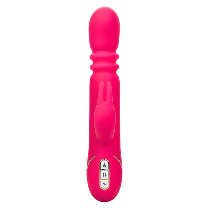 CALEXOTICS - JACK FANTASY TRIPLE VIBRADOR CALENTABLE RABBIT ROSA - CandyHot - Foto 4