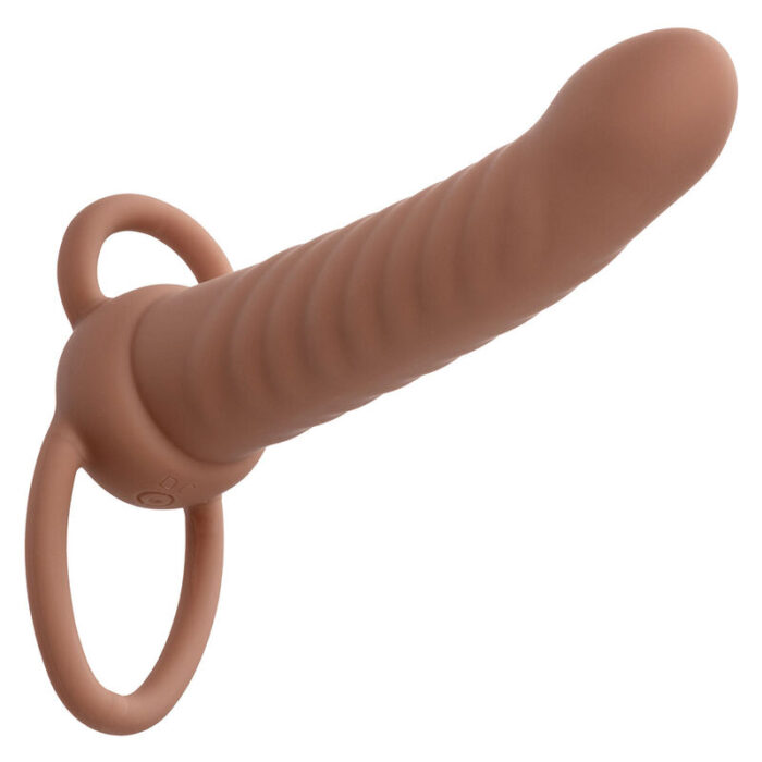 CALEXOTICS - MAXX DOBLE PENETRADOR ACANALADO 10 VIBRACIONES MULATO - CandyHot - Foto 2