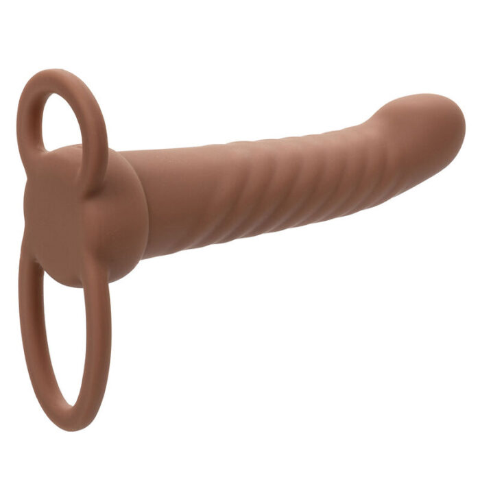 CALEXOTICS - MAXX DOBLE PENETRADOR ACANALADO 10 VIBRACIONES MULATO - CandyHot - Foto 3