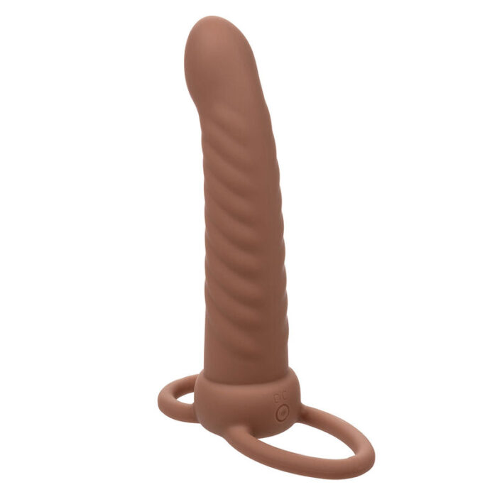 CALEXOTICS - MAXX DOBLE PENETRADOR ACANALADO 10 VIBRACIONES MULATO - CandyHot - Foto 4