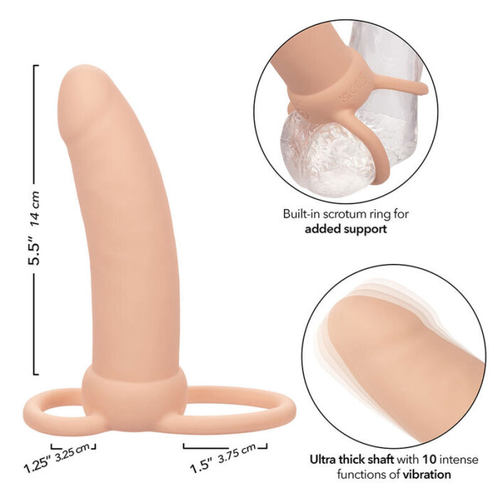 CALEXOTICS - MAXX DOBLE PENETRADOR GRUESO 10 VIBRACIONES NATURAL - CandyHot - Foto 4