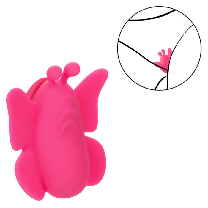 CALEXOTICS - NEON VIBES THE FLUTTER VIBE ESTIMULADOR 10 VIBRACIONES ROSA - CandyHot - Foto 6