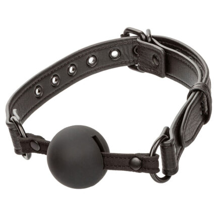CALEXOTICS - NOCTURNAL MORDAZA DE BOLA SILICONA NEGRO - CandyHot - Foto 2