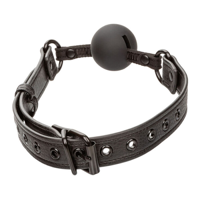 CALEXOTICS - NOCTURNAL MORDAZA DE BOLA SILICONA NEGRO - CandyHot - Foto 3
